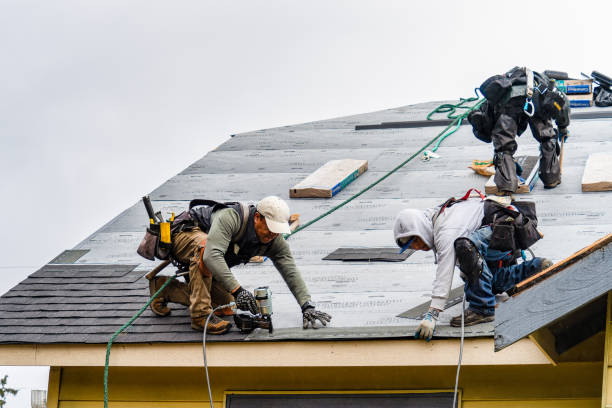 Professional Gutter Installation technician working in Greendell, NJ